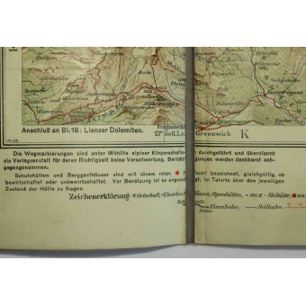 Mapa de Goldberg-Ankogel-Hafnergruppe. Espenlaub militaria