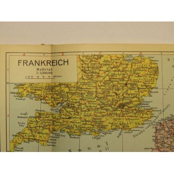 3rd Reich. Wereldkaarten uit 1940. Atlas Zum Zitgesschehen, 1940. Espenlaub militaria