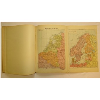 3rd Reich. Wereldkaarten uit 1940. Atlas Zum Zitgesschehen, 1940. Espenlaub militaria