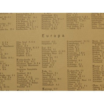 Tredje riket. Världskartor från 1940. Atlas zum Zeitgeschehen, 1940. Espenlaub militaria