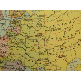 3. valtakunta. Maailman kartat vuodesta 1940. Atlas Zum Zeitgeschehen, 1940. Espenlaub militaria