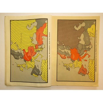 Duitse WWII-propaganda. Kaarten van de War - der Krieg 1939/40 in Karten. Espenlaub militaria
