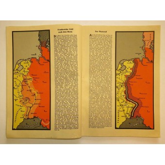 German WWII propaganda. Maps of the war - Der Krieg 1939/40 in Karten. Espenlaub militaria
