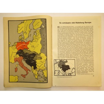 Duitse WWII-propaganda. Kaarten van de War - der Krieg 1939/40 in Karten. Espenlaub militaria
