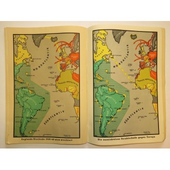 Tysk propaganda från andra världskriget. Kartor över kriget - Der Krieg 1939/40 in Karten. Espenlaub militaria