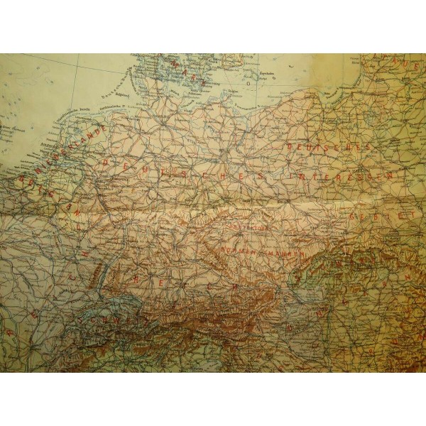 Kartta Europa Mit Welt-Hasichtskarte, 1940 DDAC-numero