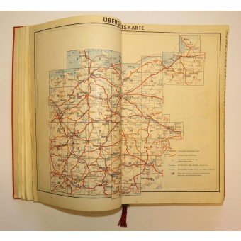 V.B. Strassen-Atlas von Deutschland, 1938, strade e autostrade atlas. Espenlaub militaria