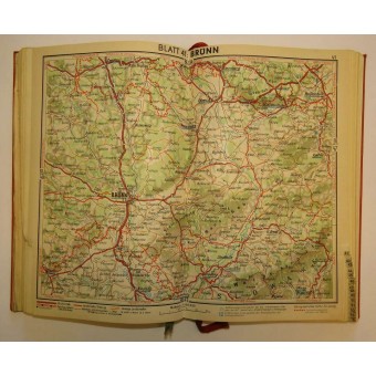 V.B. Strassen-Atlas von Deutschland, 1938, rues et atlas autoroutes. Espenlaub militaria