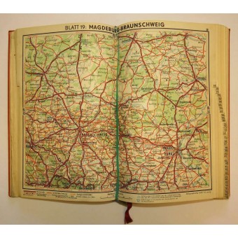 Атлас автобанов и авто-дорог 3-его Рейха. V.B. Strassen-Atlas von Deutschland, 1938. Espenlaub militaria