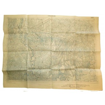 Карта Австро-Венгерская местечка Strassoldo в Италии. Espenlaub militaria