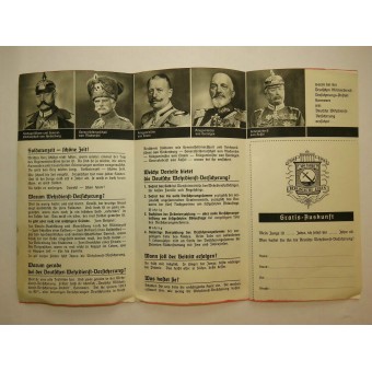 3rd Reich, life insurance during the service in army, advertisement booklet. Espenlaub militaria