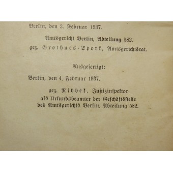 3ème Reich propriétaires danimaux règlements livre. Espenlaub militaria