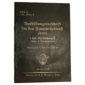 3e Reich Règlement de formation pour le service de la police du feu