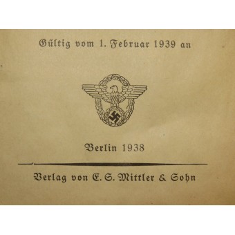 3e Reich-trainingsregulering voor de brandpolitie. Espenlaub militaria