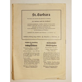 Revista de la artillería de la Wehrmacht - Artilleristische Rundschau. Espenlaub militaria