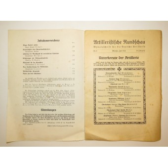 Zeitschrift für die Artillerie der Wehrmacht - Artilleristische Rundschau. Espenlaub militaria