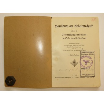 RAD technique Manuel de référence, numéro 2, la géodésie et la construction.. Espenlaub militaria