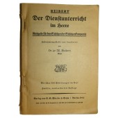 Reibert "Der Dienstunterricht im Heere" with no cover