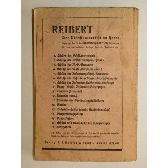 Reibert. Referentie en tactisch boek voor anti-tankeenheden in Wehrmacht. Espenlaub militaria