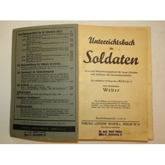 Textbook for German soldier. 1938/39. Espenlaub militaria