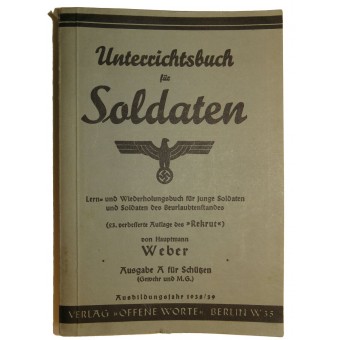 Textbook for German soldier. 1938/39. Espenlaub militaria