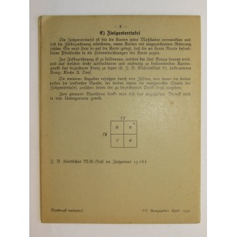 Wehrmacht -Training manual for reading maps on the cross country.. Espenlaub militaria