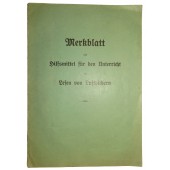 Terzo Reich Libro di testo per l'insegnamento della lettura delle foto aeree