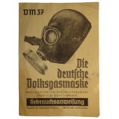 Руководство по эксплуатации противогаза  ВМ 37. "Die deutsche Volksgasmaske" vm37