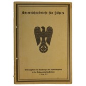 RAD officers textbook "Unterrichtsbriefe für Führer" 4. Folge 1941