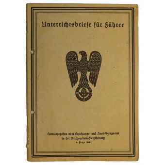 Agentes de RAD libro de texto für Unterrichtsbriefe Führer 4. Folge 1941. Espenlaub militaria