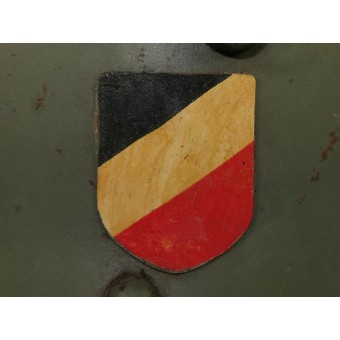 Itävallan M 16 kaksinkertainen tarra Wehrmacht Heer uudelleenjulkaisu kypärä. Espenlaub militaria