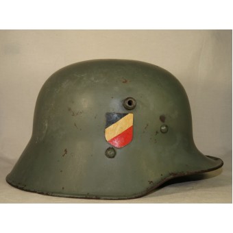 M austríaco casco reedición 16 Doble calcomanía Wehrmacht Heer. Espenlaub militaria