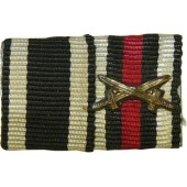Ribbon bar from ww1. EK2 and cross with swords