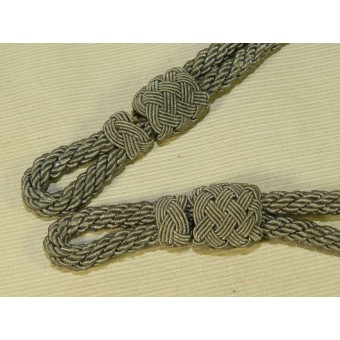 Heer, Luftwaffe or Waffen SS officers visorhat chin cord in excellent condition. Espenlaub militaria