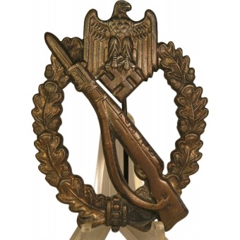 Fanteria assalto badge / Infanteriesturmabzeichen in BronzeBSW. Espenlaub militaria
