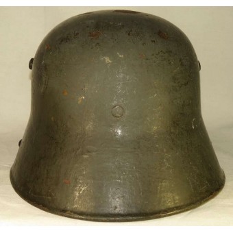M 16 Deutscher Helm mit einem Abziehbild. Kriegszeit neu aufgelegt. Espenlaub militaria