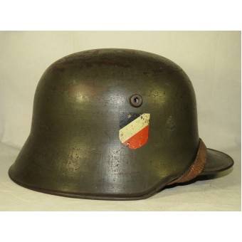 M 18 Double autocollant casque de transition Wehrmacht Heer. Espenlaub militaria