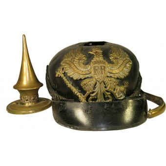 Preußische Infanterie Offiziere Pickelhaube-Spike Helm für Teile. Espenlaub militaria