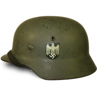 SE 68 Wehrmacht Heer double casque autocollant. Espenlaub militaria
