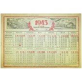 Calendario di prima linea per il 1943