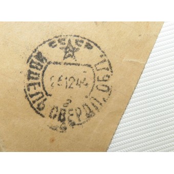 Frontlinjebrev - triangel, brev från flottan, daterat 1944. Espenlaub militaria