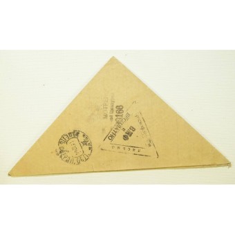 Frontlinjebrev - triangel, brev från flottan, daterat 1944. Espenlaub militaria