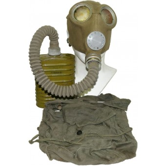 Masque à gaz BS MT-4 avec masque estonien adapté ARS. Rare.. Espenlaub militaria