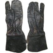 Red Army leather gloves for armored troops