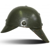 Casco de acero de protección antiaérea soviético de la 2ª Guerra Mundial. Raro.