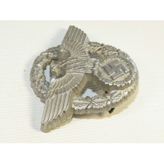 Insignia del sombrero de aluminio tercera Policía Reich.. Espenlaub militaria
