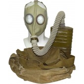 Masque à gaz BN T5 avec masque en caoutchouc type 08. Ensemble complet