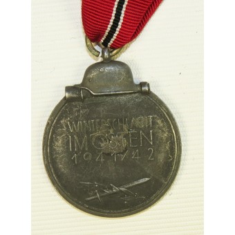 Медаль Winterschlacht im Osten 1941/42 с повреждением кольца. Espenlaub militaria