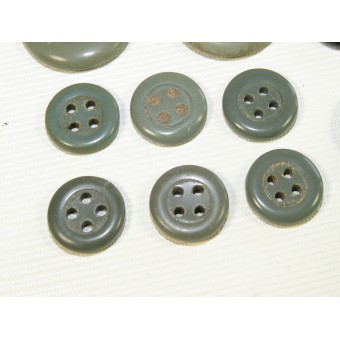Conjunto de botones de cerámica para la SS o Wehrmacht autopropulsadas túnica arma.. Espenlaub militaria