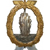 Kriegsmarine Minesweeper War Badge in tombac Schwerin